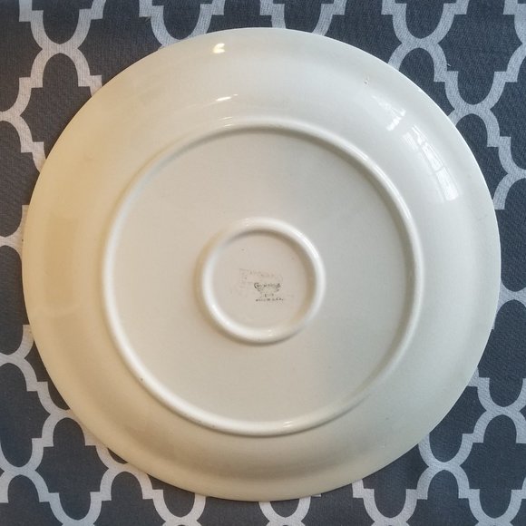 Crooksville Pottery Petit Point 12" Plate - Picture 2 of 3